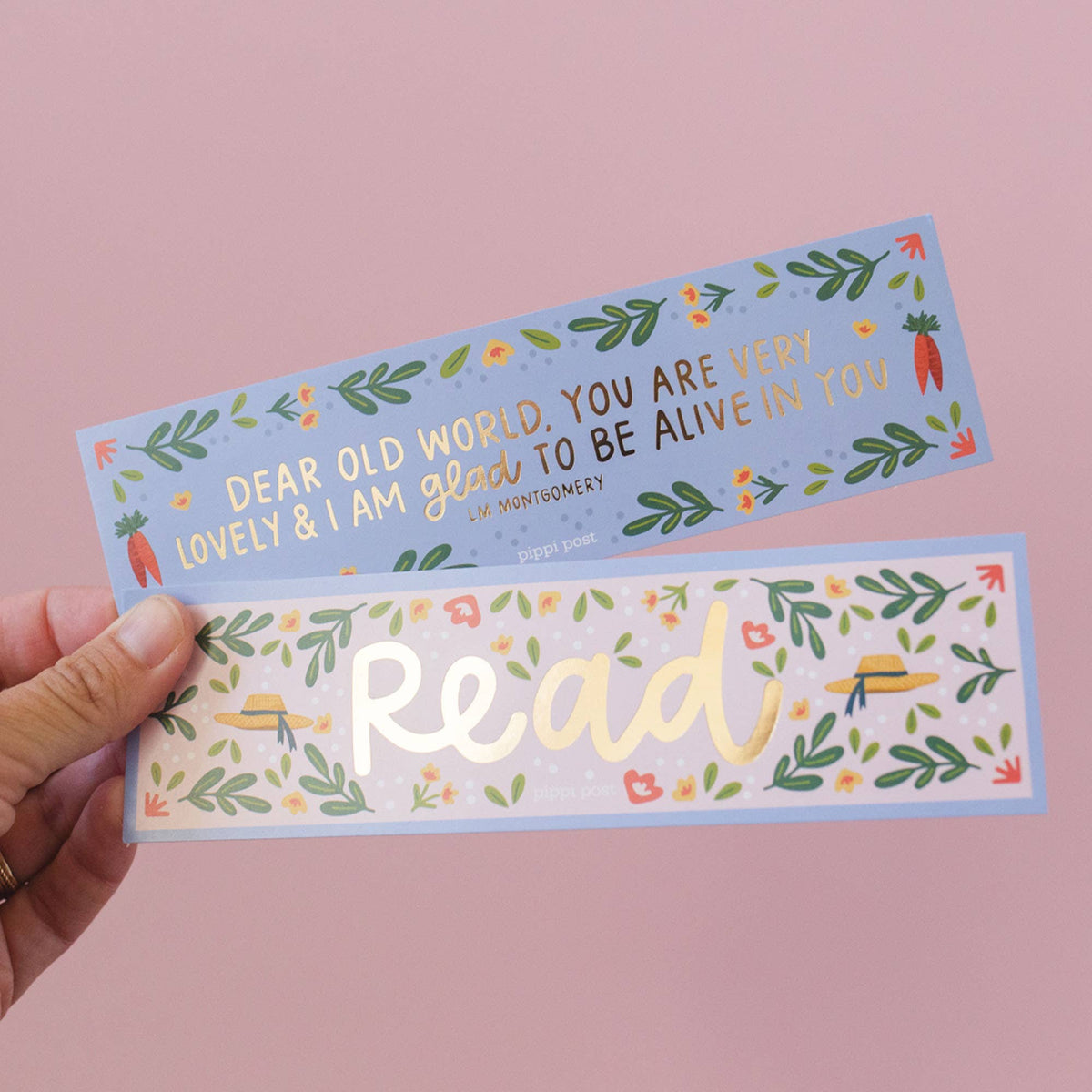 Read Anne of Green Gables Gold Foil Bookmark Set