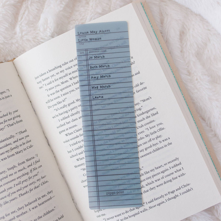Little Women Library Transparent Bookmark