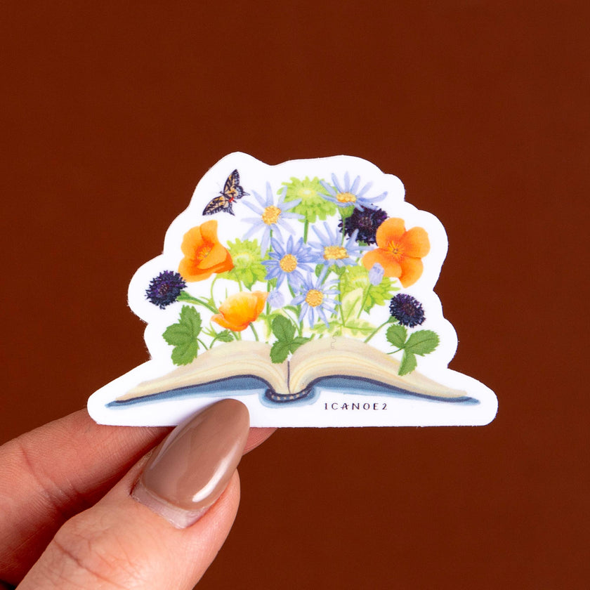Garden Reading Decal Sticker