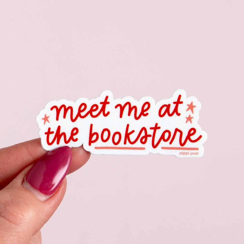 Meet Me At The Bookstore Decal Sticker
