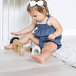 Bamboo Nesting Bear - Wooden Stacker Puzzle Toy