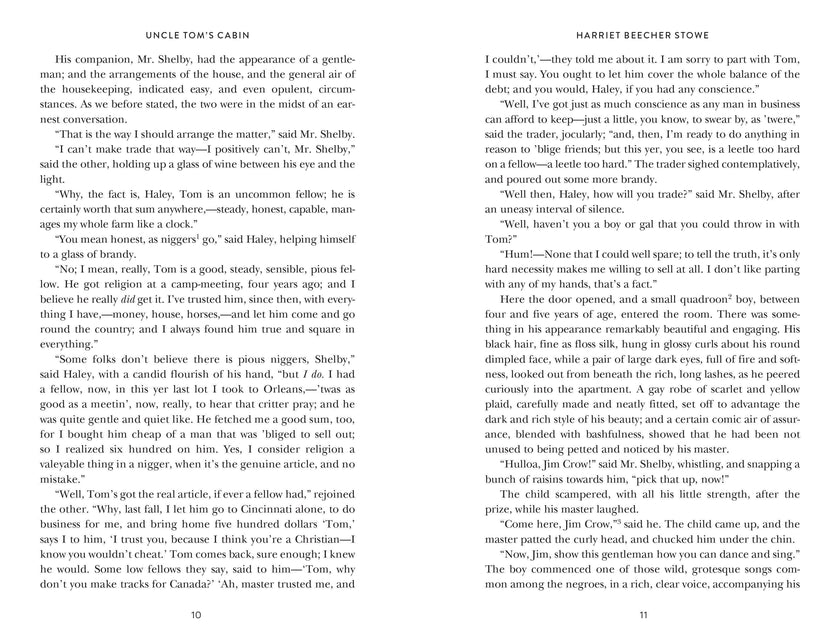 Uncle Tom's Cabin by Harriet Beecher Stowe