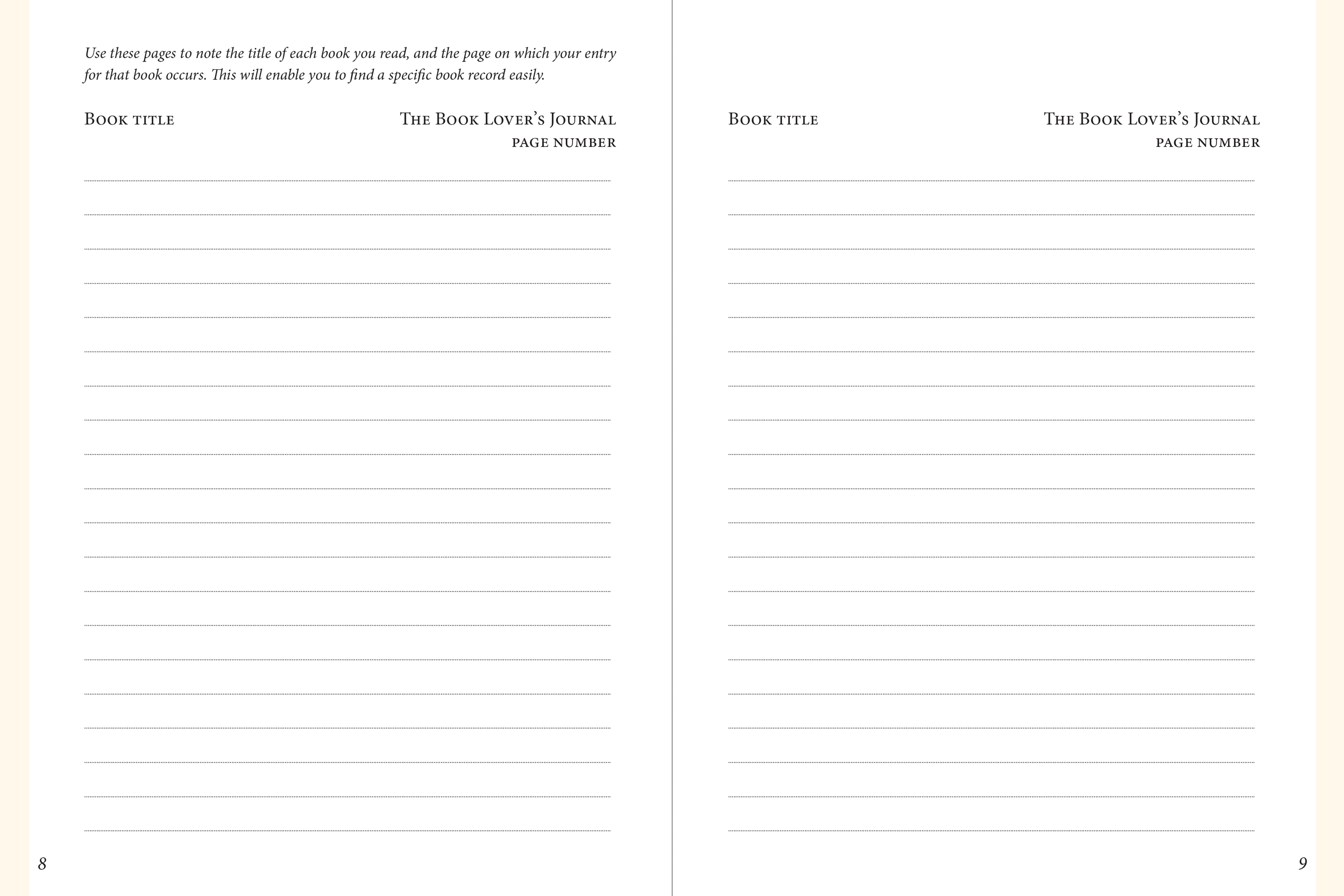 The Book Lover's Journal (2nd Ed)