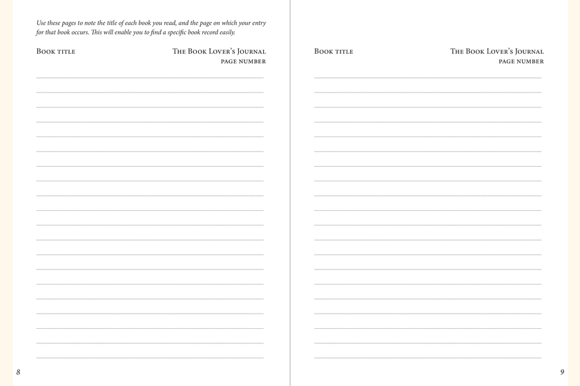 The Book Lover's Journal (2nd Ed)