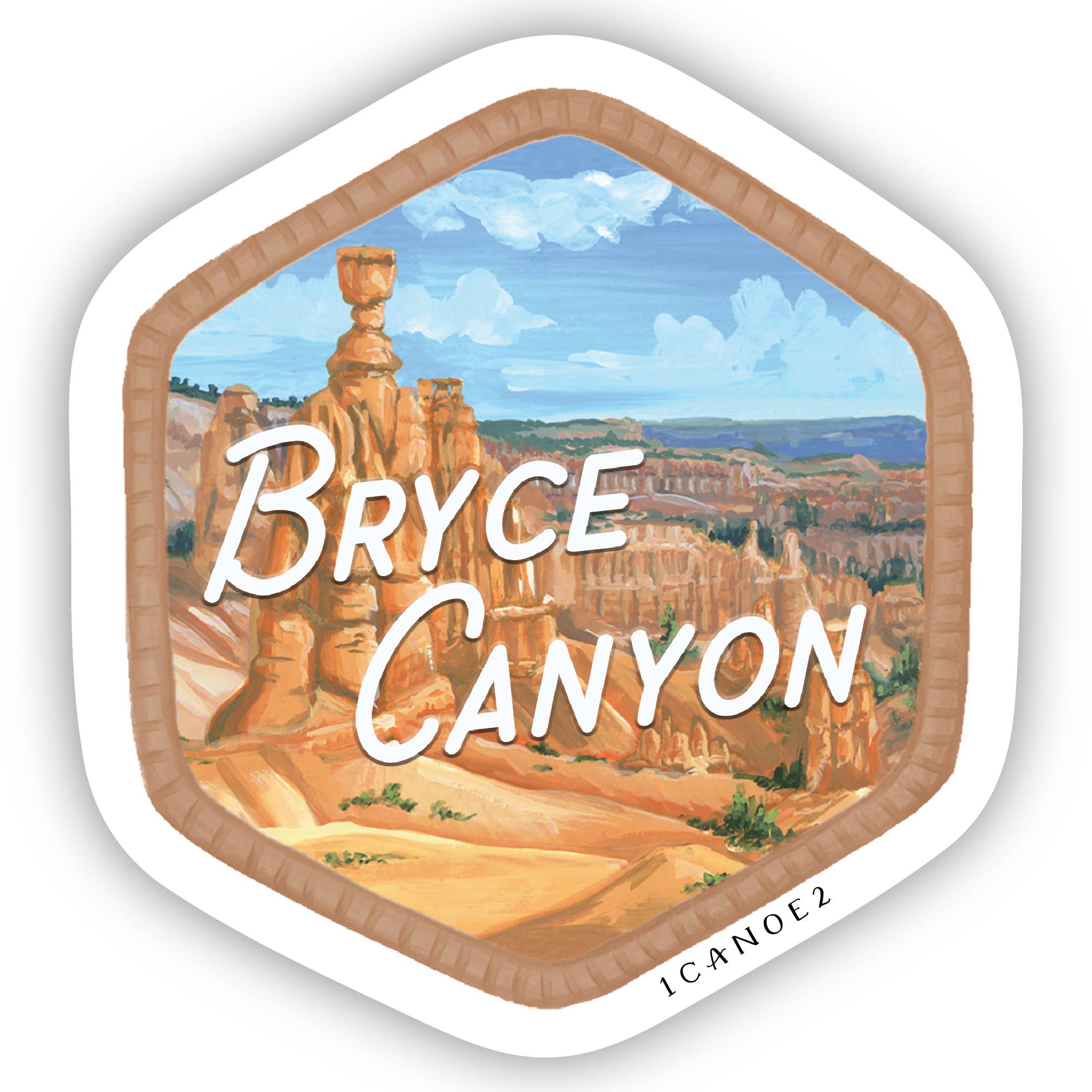 Bryce Canyon National Park Badge Decal Sticker
