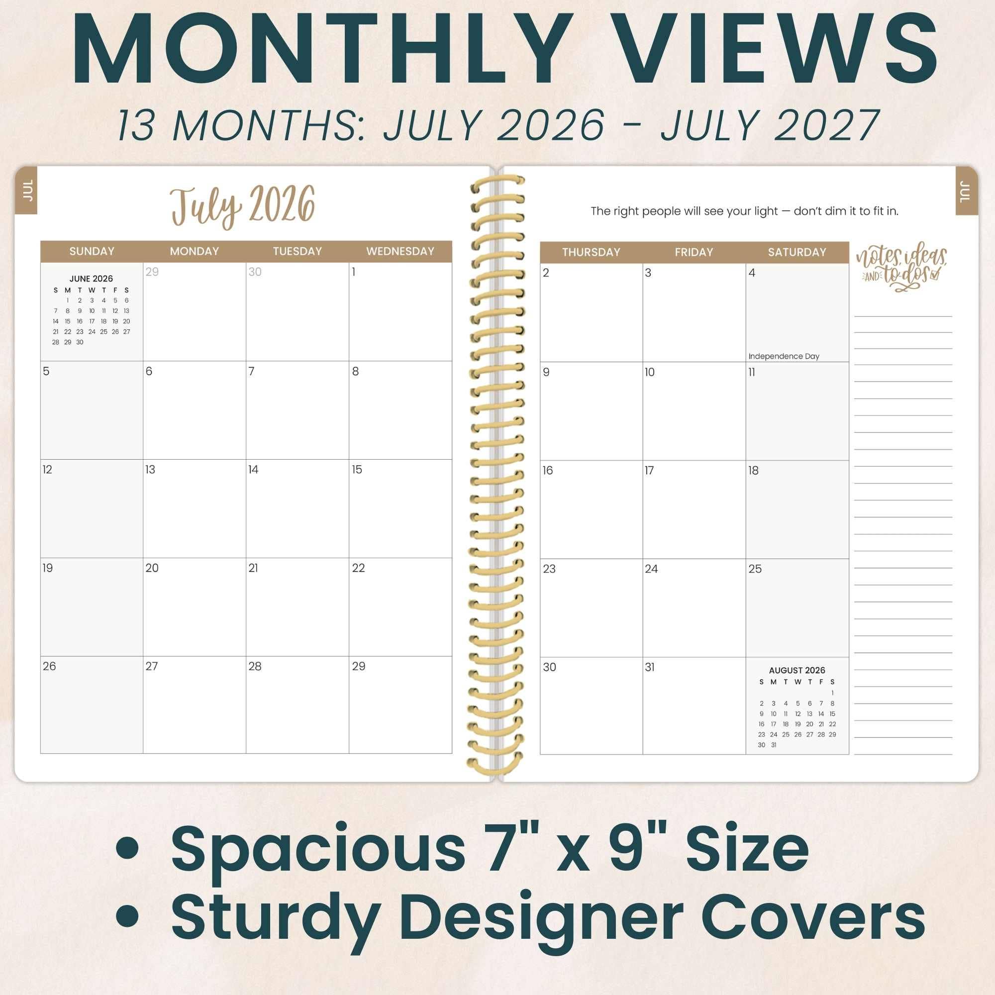 2026-27 Daisy Academic Student Planners 7x9