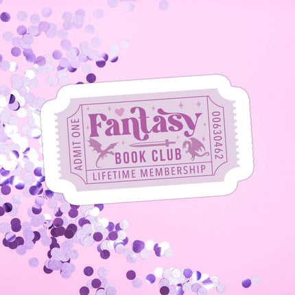 Book Bookish Fantasy Bookish Waterproof Vinyl Sticker (Copy)