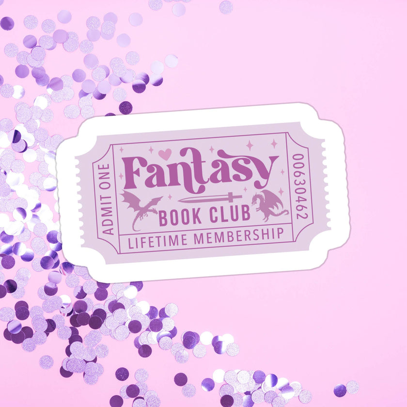 Book Bookish Fantasy Bookish Waterproof Vinyl Sticker (Copy)