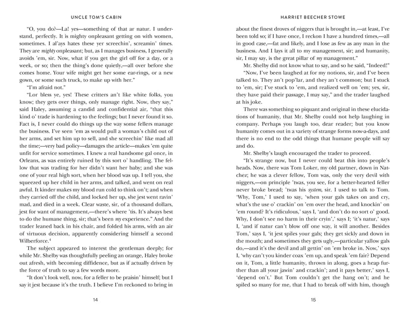 Uncle Tom's Cabin by Harriet Beecher Stowe