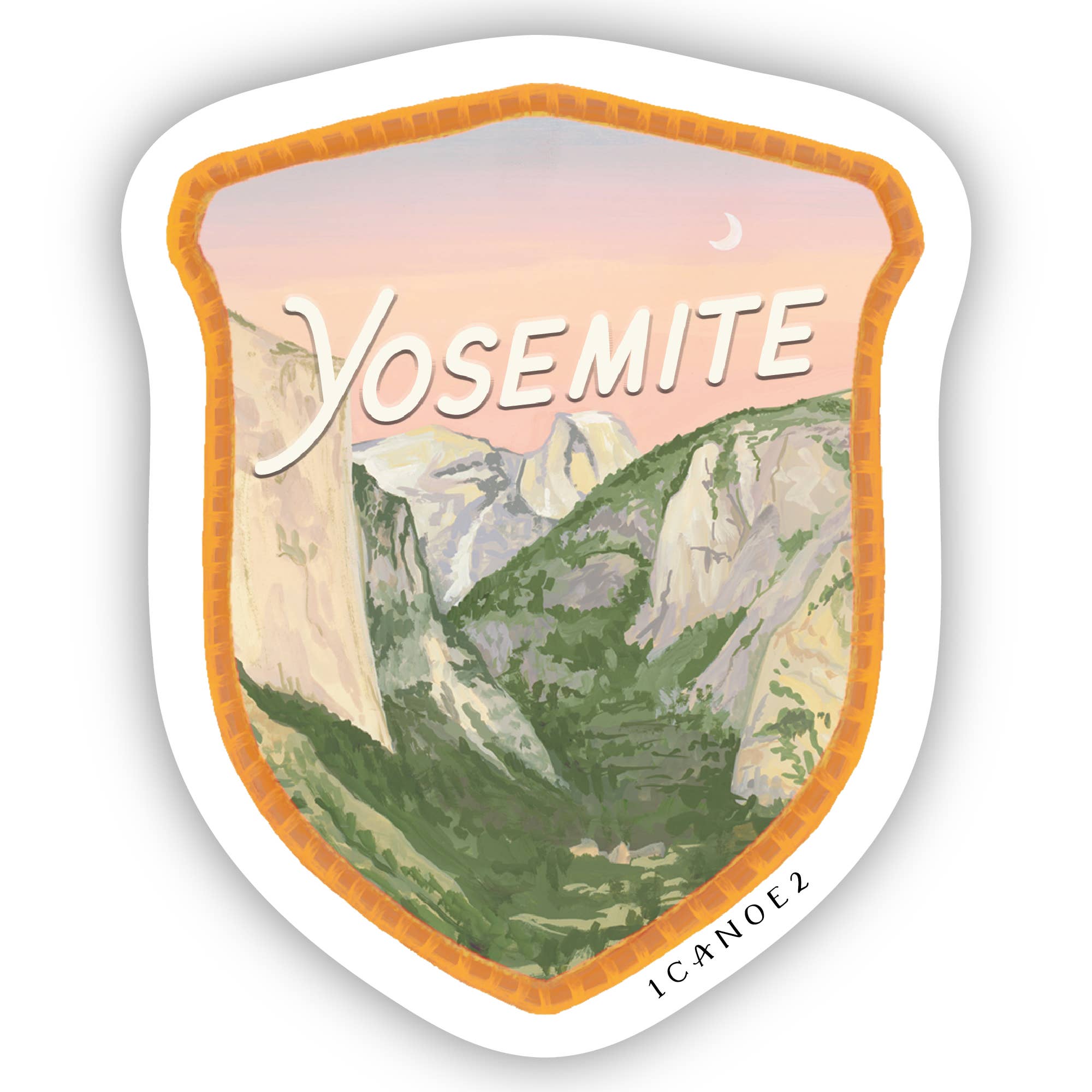 Yosemite National Park Badge Decal Sticker
