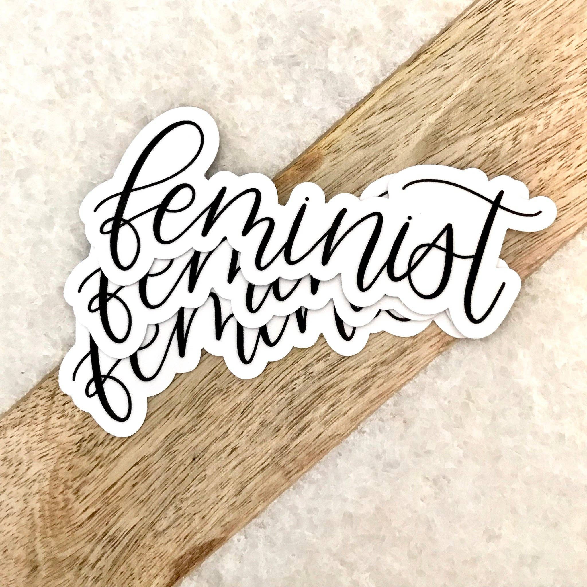 Feminist Quote Sticker, 4x1.5 in.