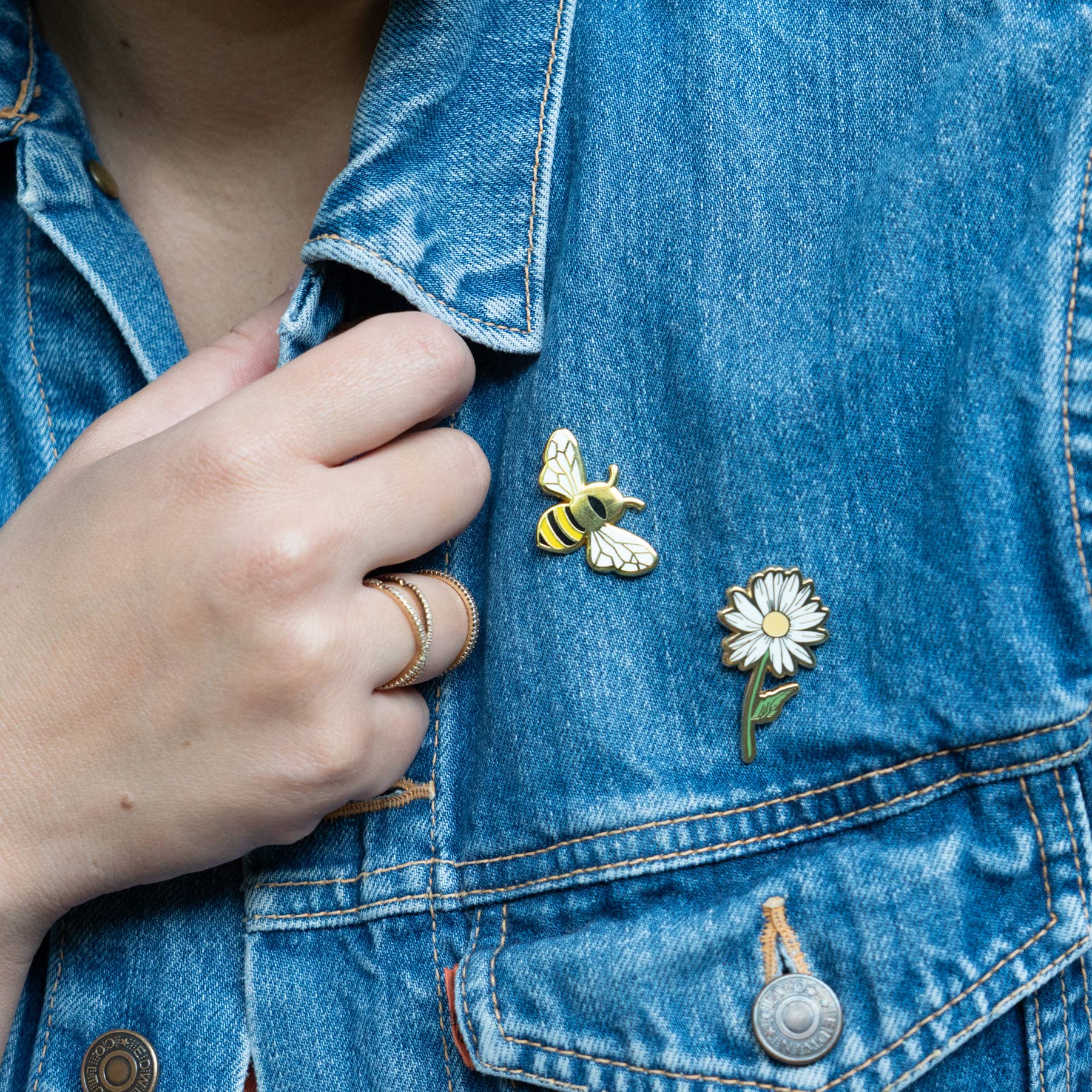 Queen Honey Bee Lapel Pin, Spring Easter Gifts