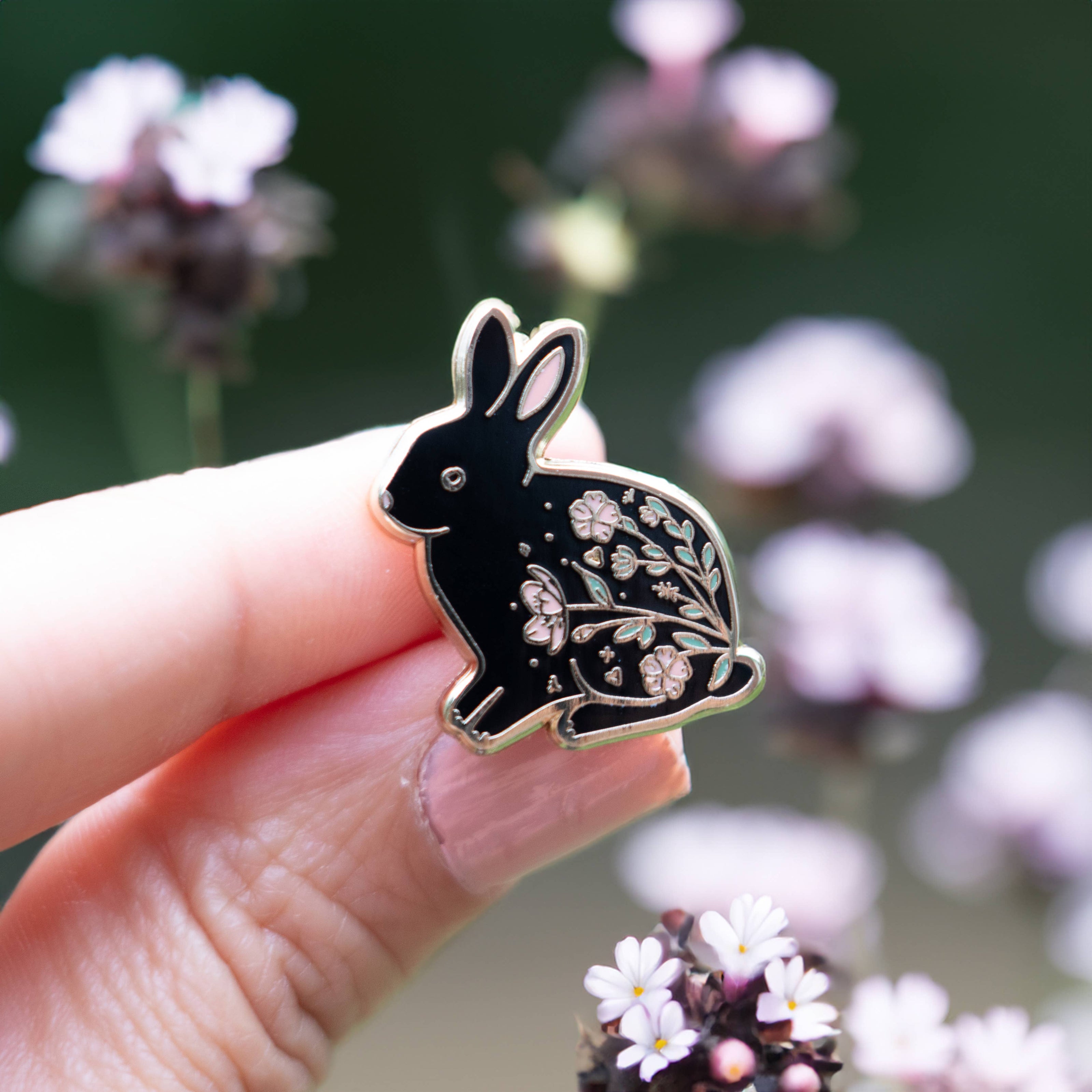 Rabbit Lapel Pin, Bunny Garden Easter Gifts