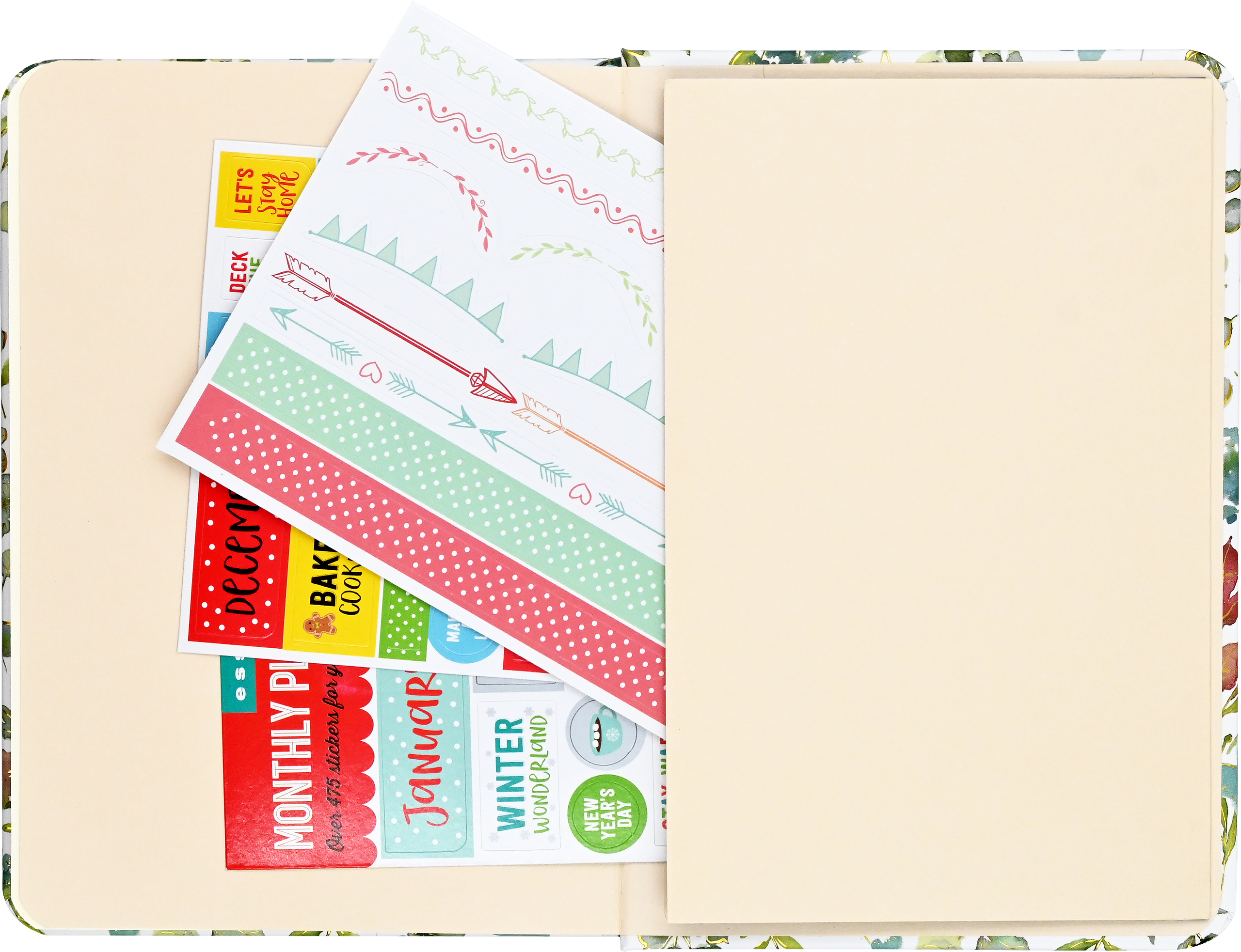 2027 Floral Watercolor Weekly Planner
