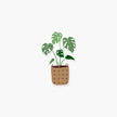 Monstera in a basket 2 x 3.25 in - Plant Sticker