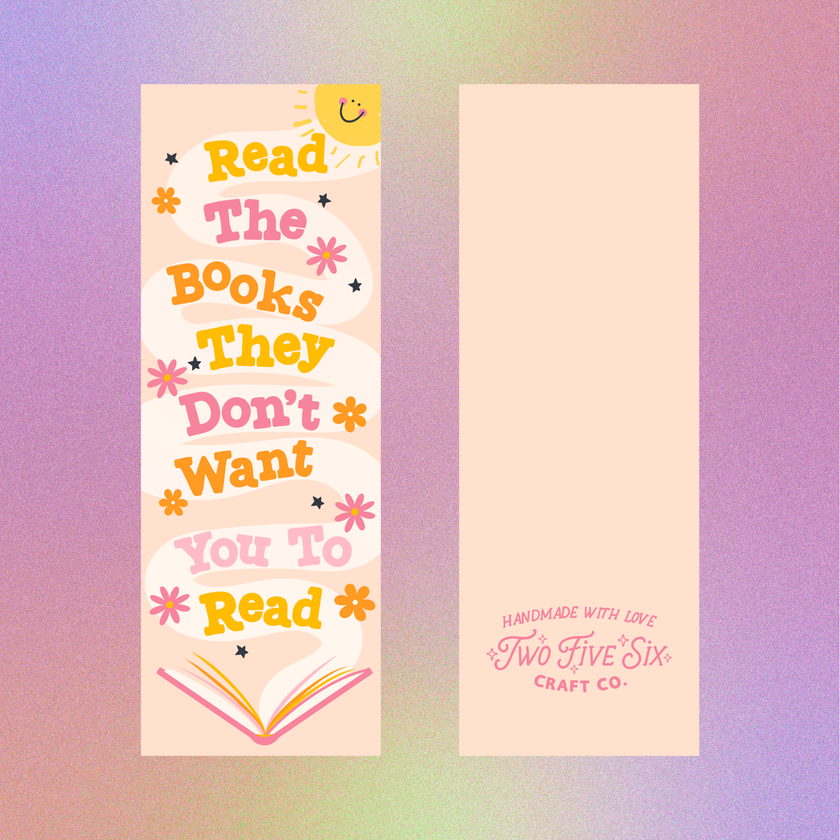 Rebel Reads Handmade Bookmark 7 in