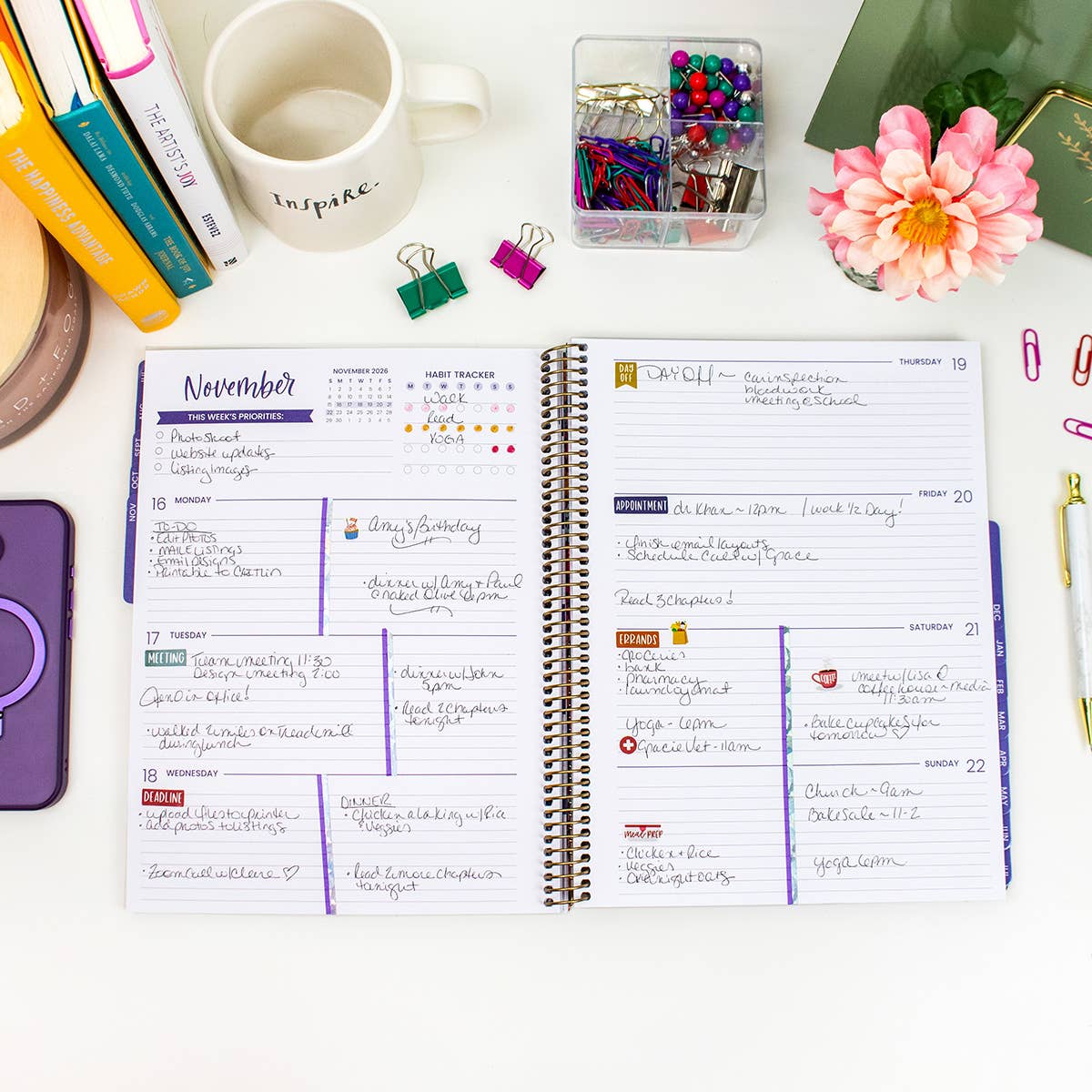 2026-27 Soft Cover Academic Planner, 8.5x11 Size