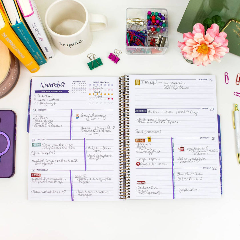 2026-27 Soft Cover Academic Planner, 8.5x11 Size