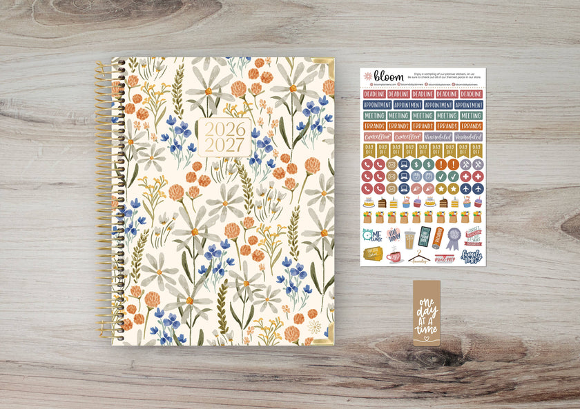 2026-27 Hard Cover Academic Planner, 8.5x11 Size (A4)