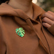 Green Monstera Deliciosa Plant Pin, Plant Gifts