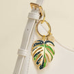 Monstera Thai Constellation Plant Keychain Charm Plant Gifts