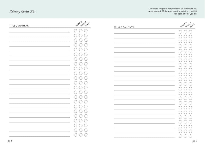 Reading Journal for Teens: For the Love of Books