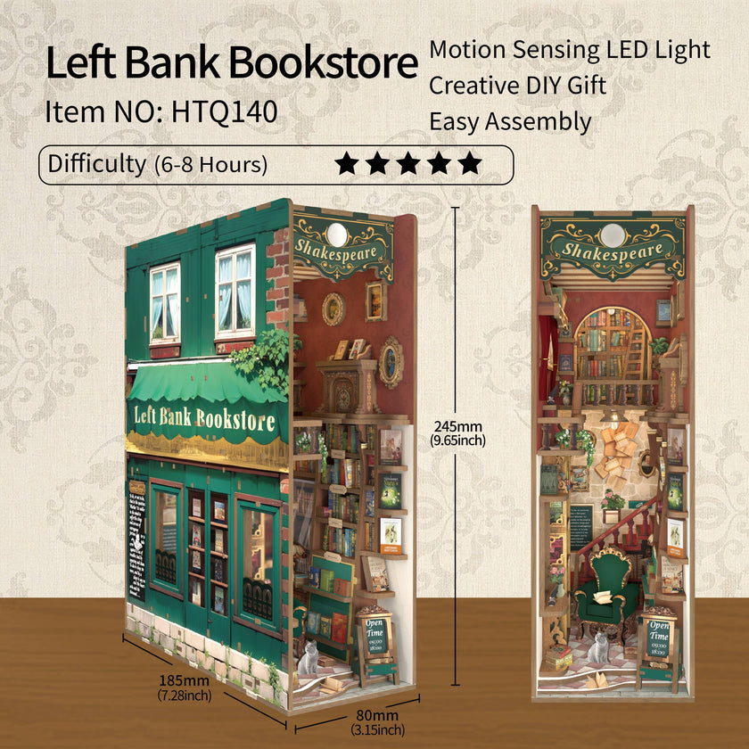 DIY Book Nook Kit: Left Bank Bookstore