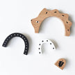 Bamboo Nesting Hedgehog - Wooden Stacker Puzzle Toy