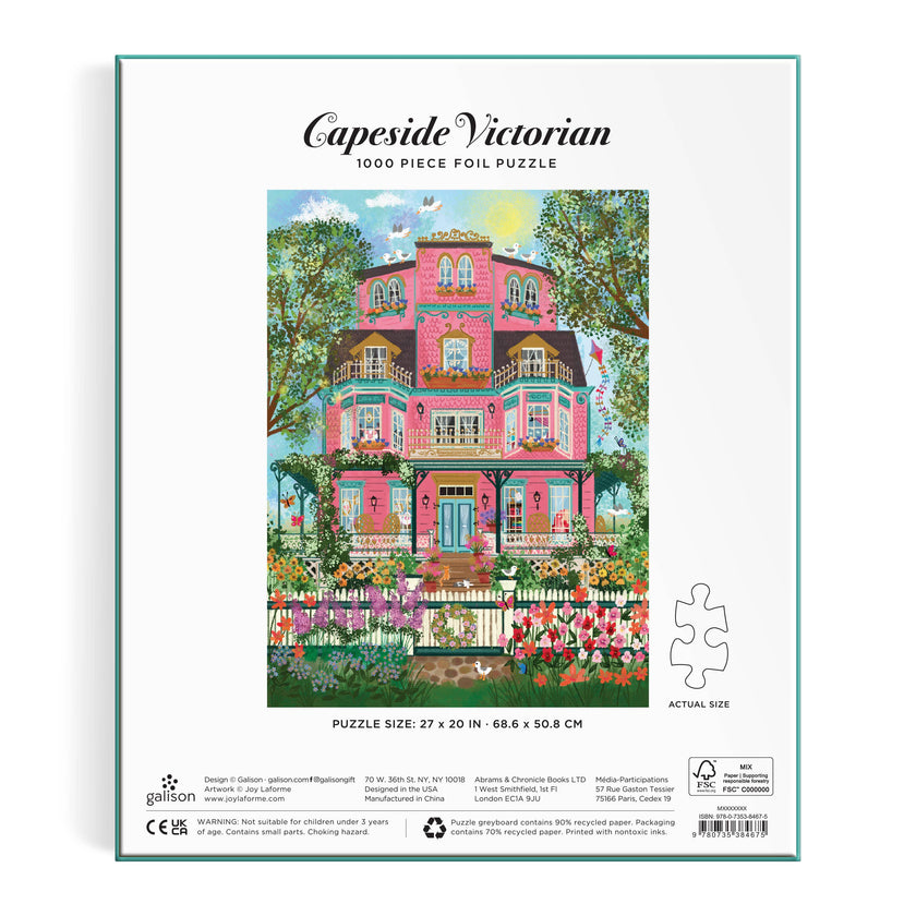 Joy Laforme Capeside Victorian 1000 Piece Foil Puzzle