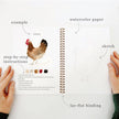 Animals watercolor workbook
