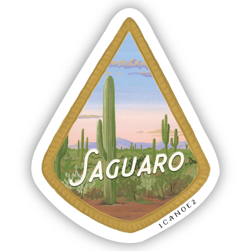 Saguaro National Park Badge Decal Sticker