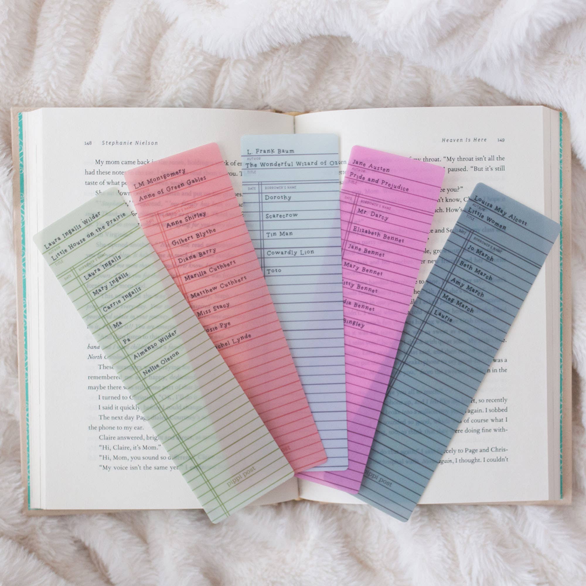 Little Women Library Transparent Bookmark