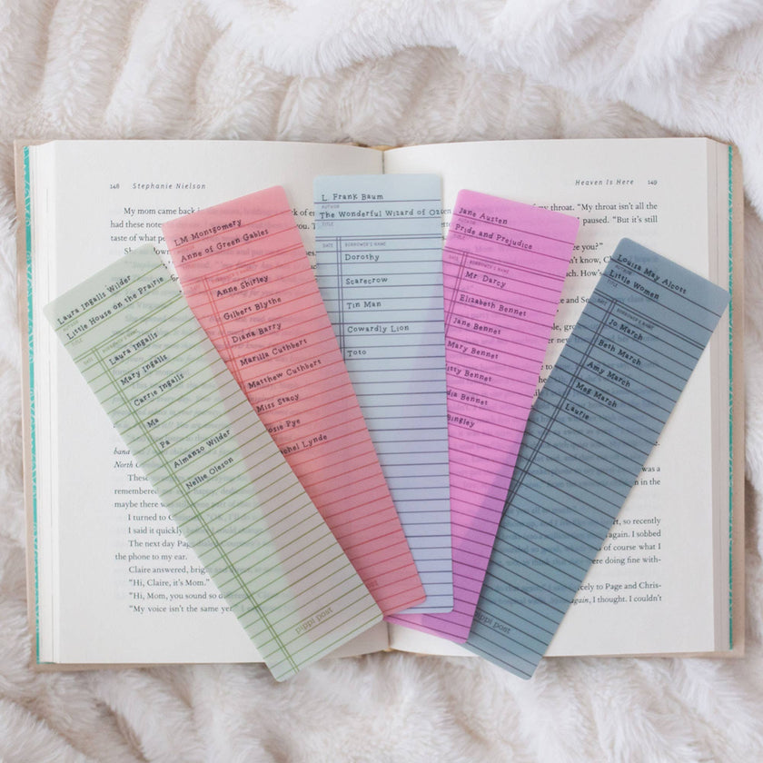 Little Women Library Transparent Bookmark