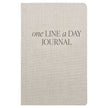 Tan One Line A Day Fabric Journal - Stationery Gifts