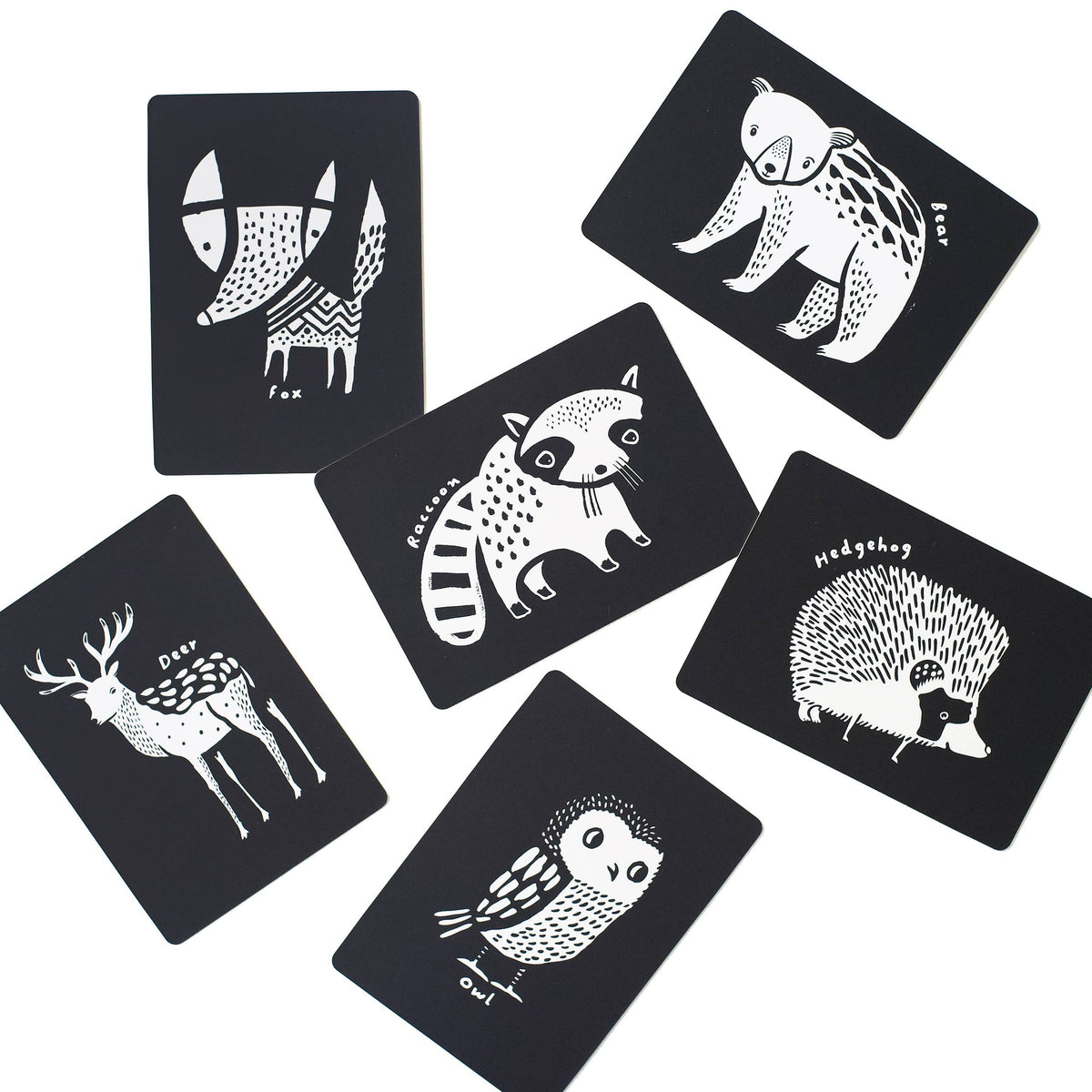 Art Cards for Baby - Woodland Animals - Infant Flash Cards