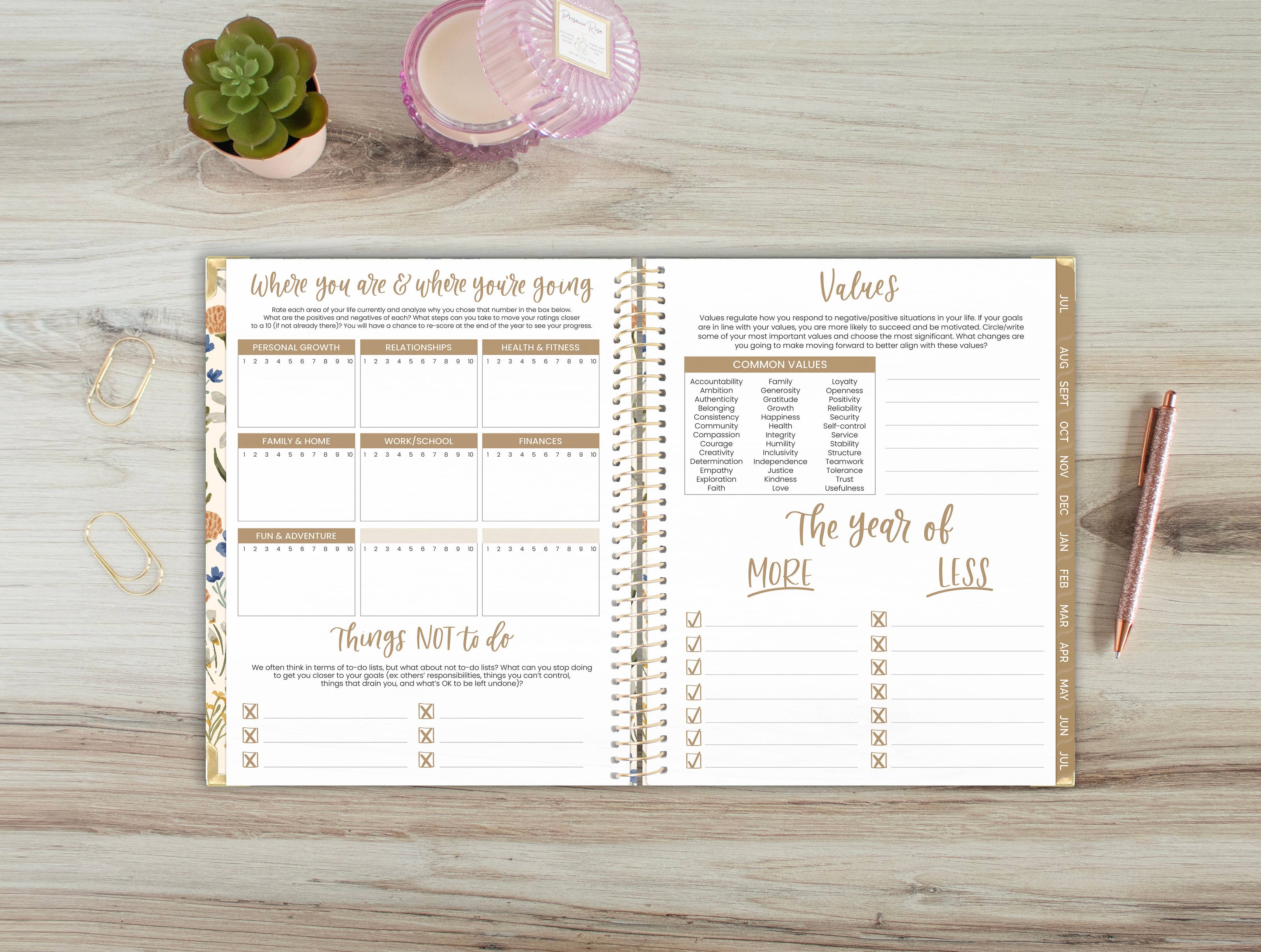 2026-27 Hard Cover Academic Planner, 8.5x11 Size (A4)