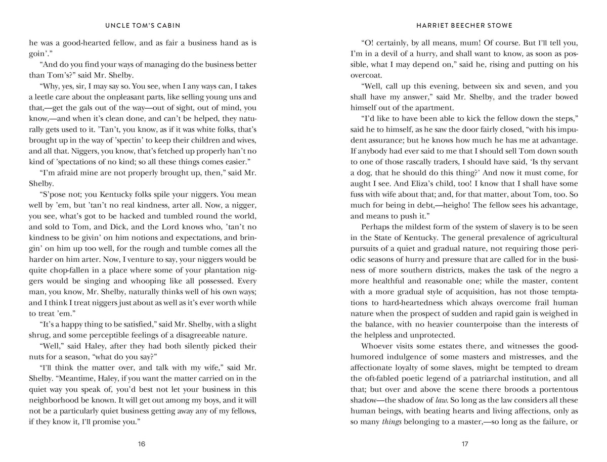 Uncle Tom's Cabin by Harriet Beecher Stowe