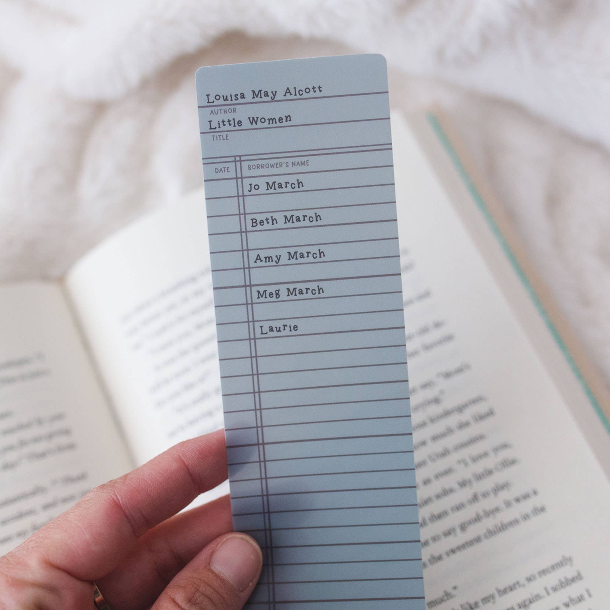 Little Women Library Transparent Bookmark