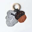 Acorn Crinkle Ring Teether for Baby