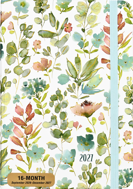 2027 Floral Watercolor Weekly Planner