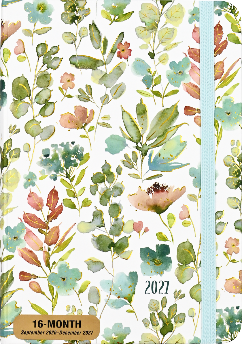 2027 Floral Watercolor Weekly Planner
