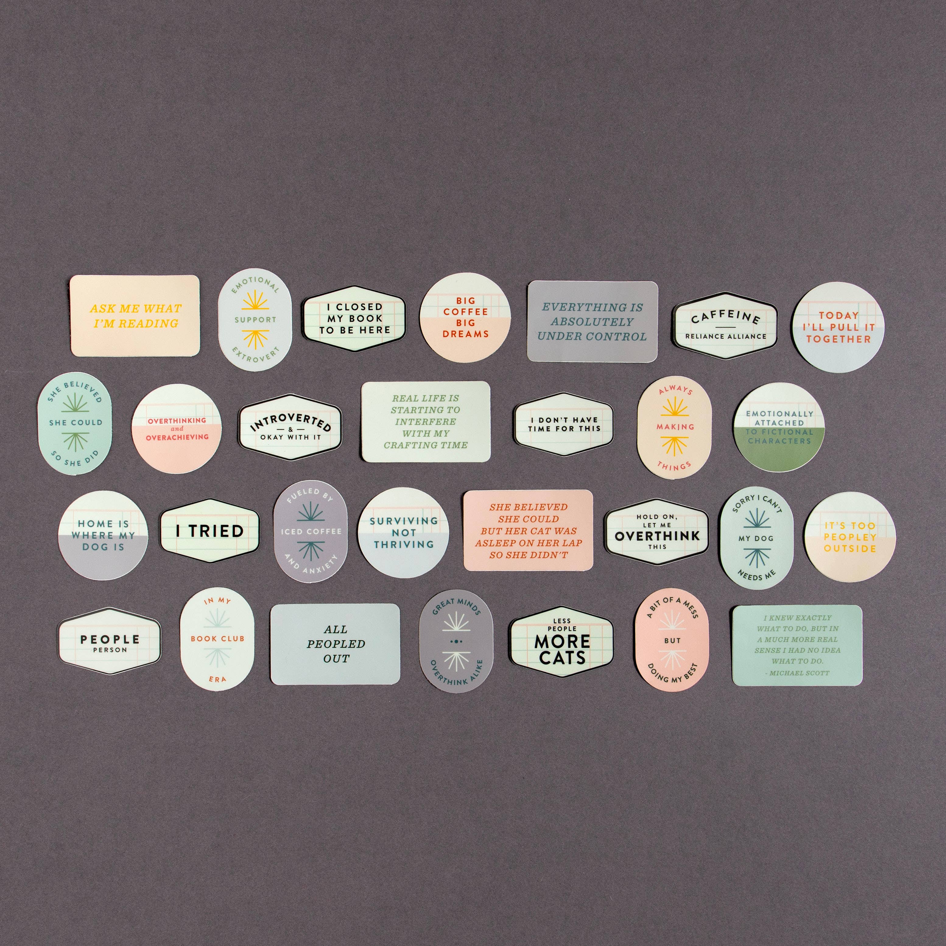 I Closed My Book To Be Here Decal Sticker