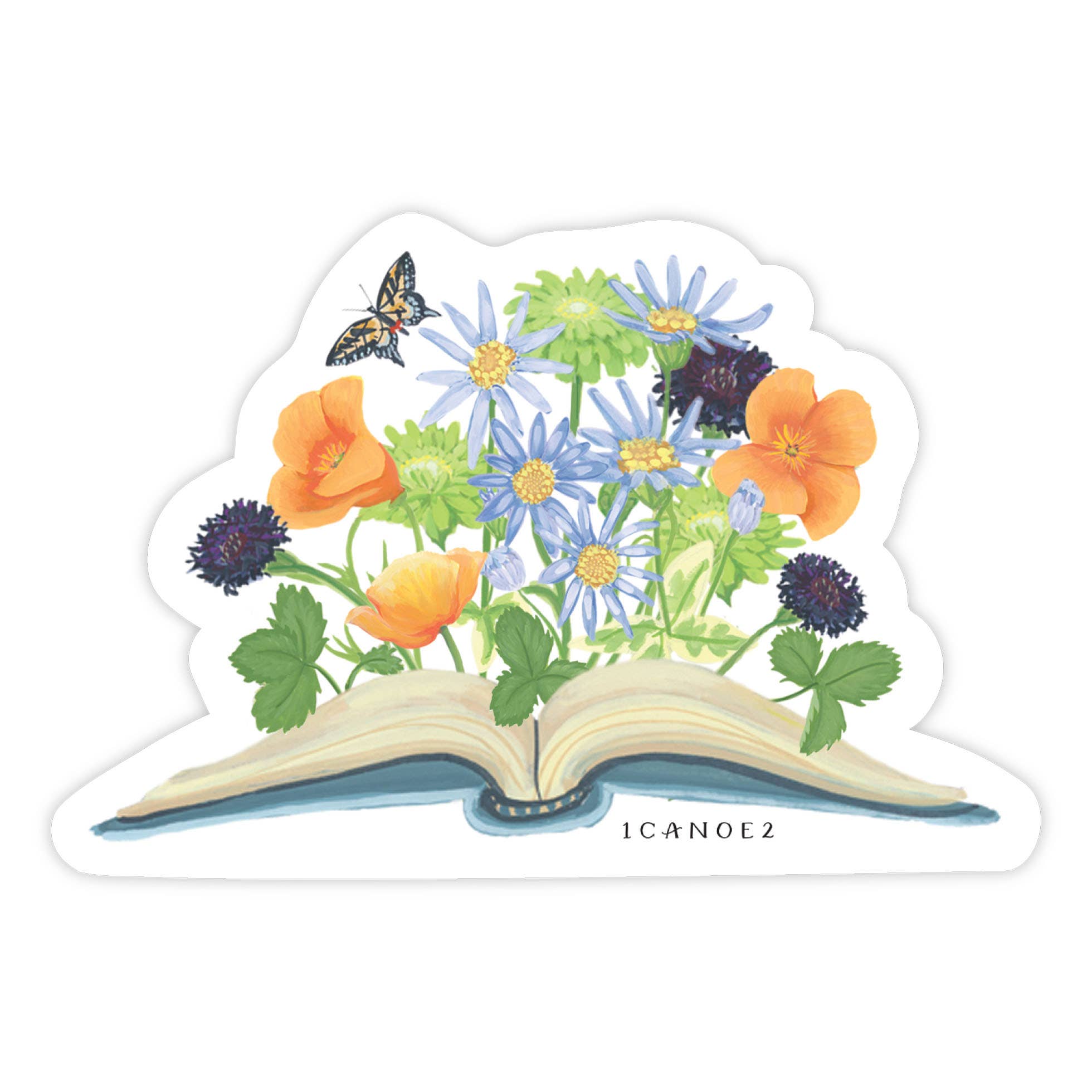 Garden Reading Decal Sticker