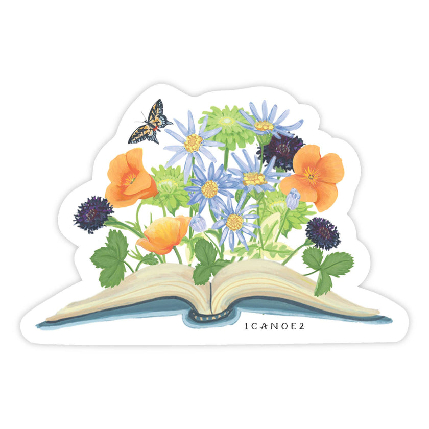 Garden Reading Decal Sticker