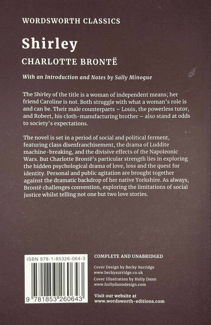 Shirley | Charlotte Brontë | Wordsworth Classic Ed. | Book