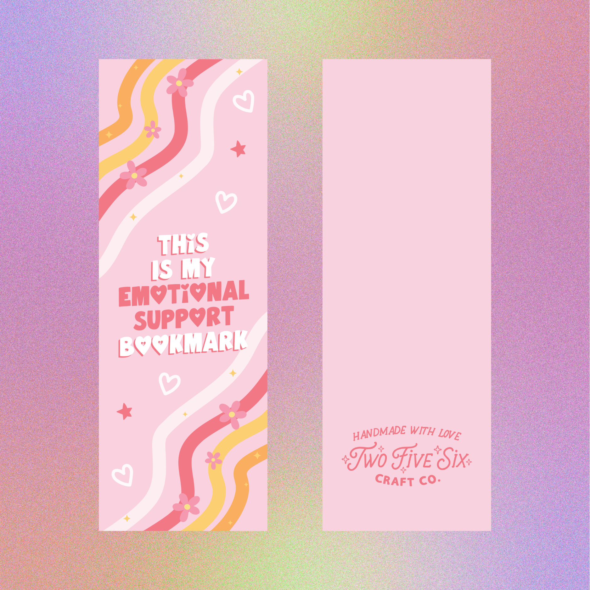 Emotional Support Handmade Bookmark 7 in