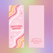 Emotional Support Handmade Bookmark 7 in