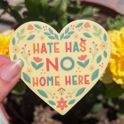 Hate Has No Home Here | Justice Sticker | Love is Love Decal