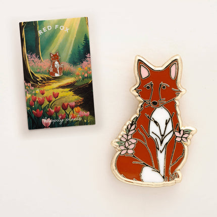 Forest Fox Pin, Wilderness Animal Gifts