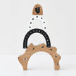 Bamboo Nesting Hedgehog - Wooden Stacker Puzzle Toy